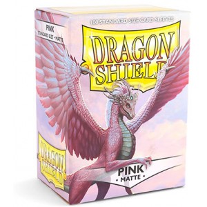 Dragon Shield Sleeves - Matte Pink (100 Sleeves)