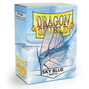 Dragon Shield Sleeves - Matte Sky Blue (100 Sleeves)
