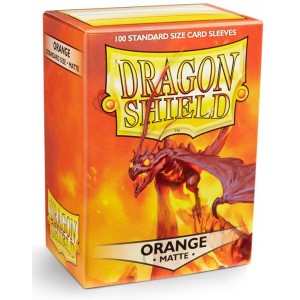 Dragon Shield Sleeves - Matte Orange (100 Sleeves)