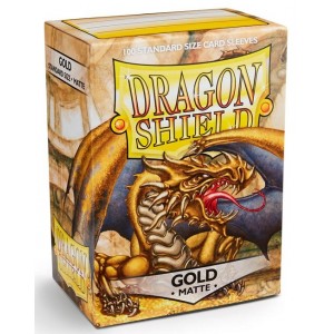 Dragon Shield Sleeves - Matte Gold (100 Sleeves)