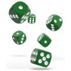 OD - Solid Green D6 / 16mm - Set 12 kusů