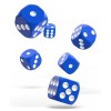 OD - Solid Blue D6 / 16mm - Set 12 kusů